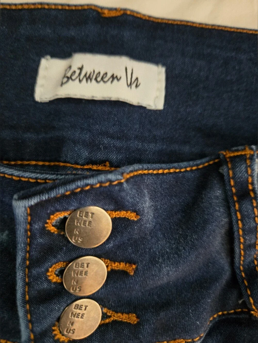 Between Us Jeans Sz 14 Dark Wash Skinny Ankle Comfort Stretch High Rise